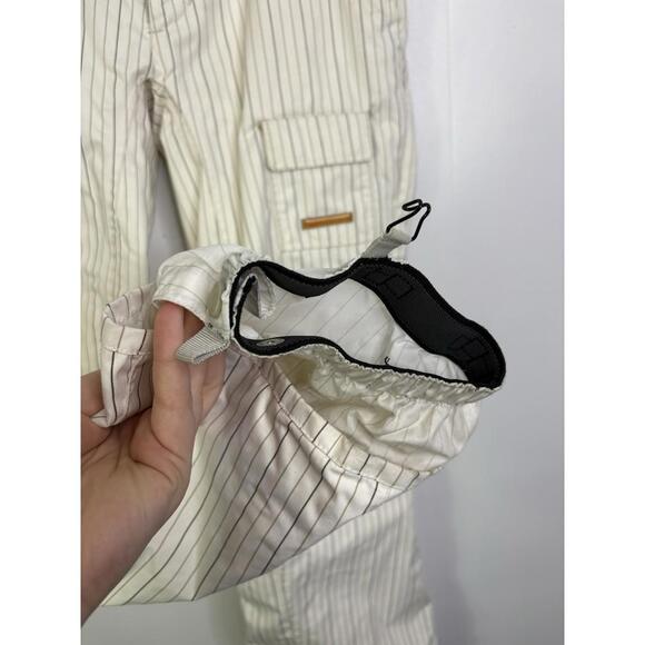 Foursquare Pants Womens Medium Fuji Pinstripe Snowboard Inseam Vents Warm - Picture 6 of 15